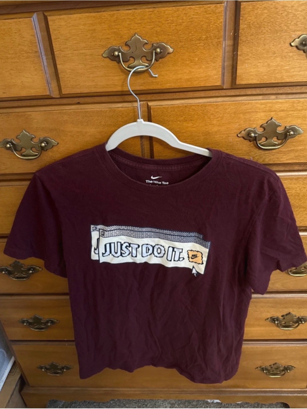 Nike Burgundy 'Just Do It.' Graphic Tee